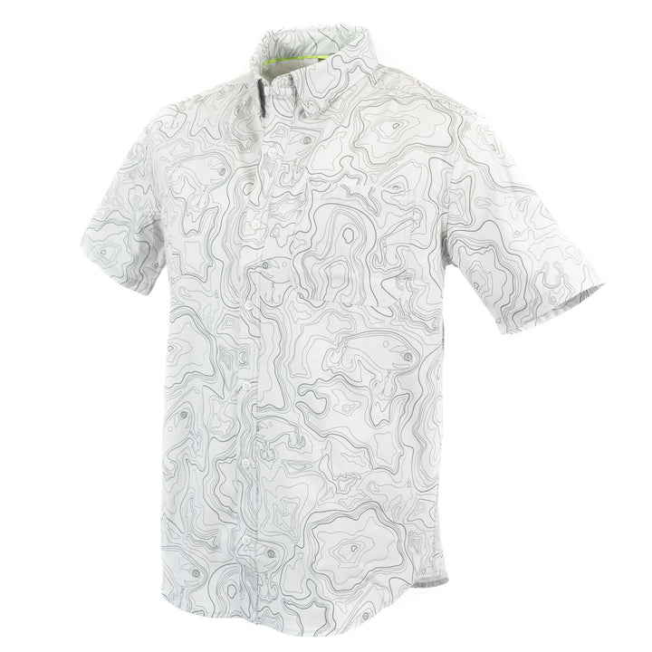 Overcast Topo Short Sleeve Ventilated Fishing Shirt