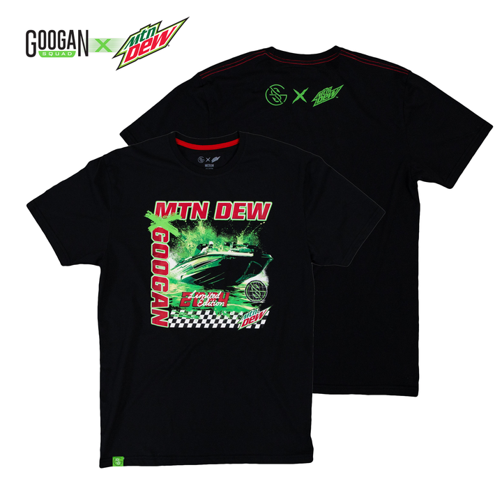 GOOGAN SQUAD X MTN DEW BASS CAR CRUISIN' T-SHIRT