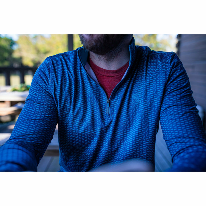 Blue Micro Klutch Quarter-Zip