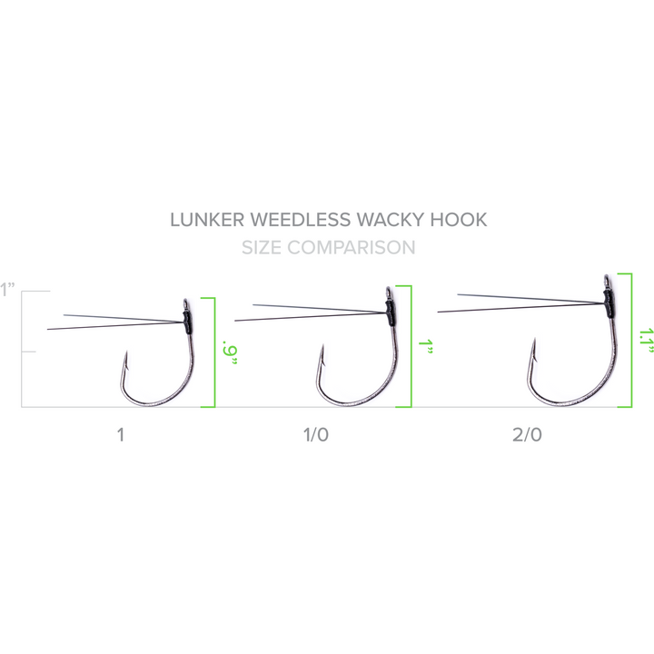 Lunker Weedless Wacky Hook